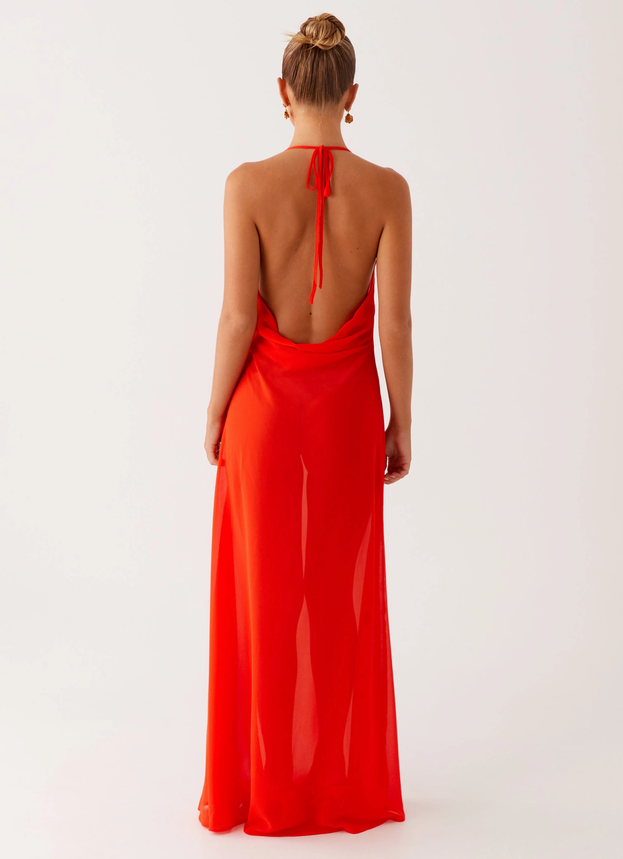 Smooth Layers soft elegance Fantasy Maxi Dress - Orange