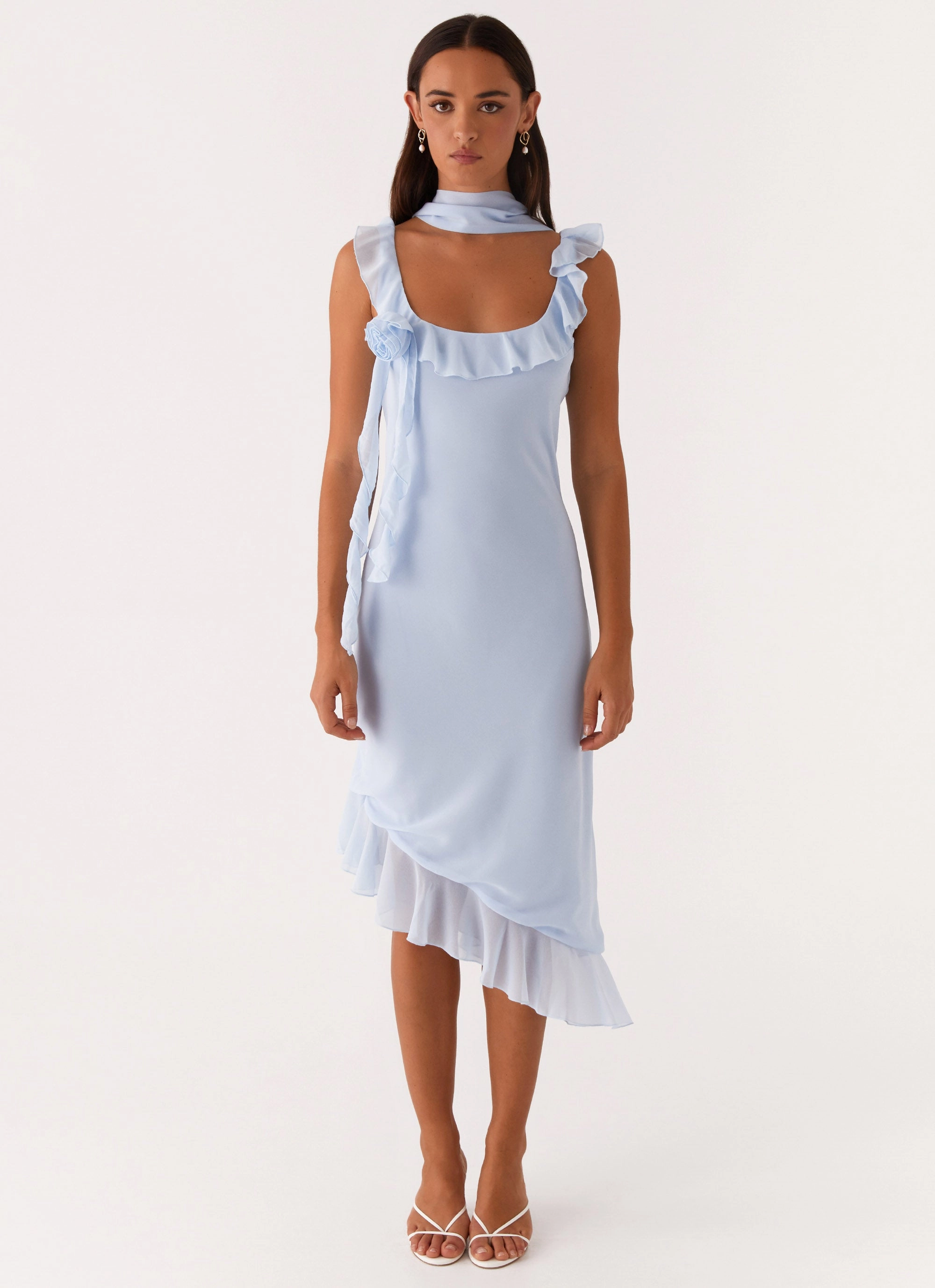 Fariday Midi Dress - Blue Understated Charm Work Ready