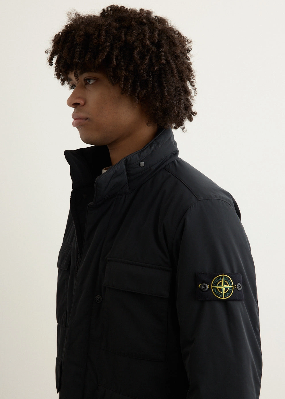 Padded Micro Twill Field Jacket Durable Zipper InterchangeablePanels