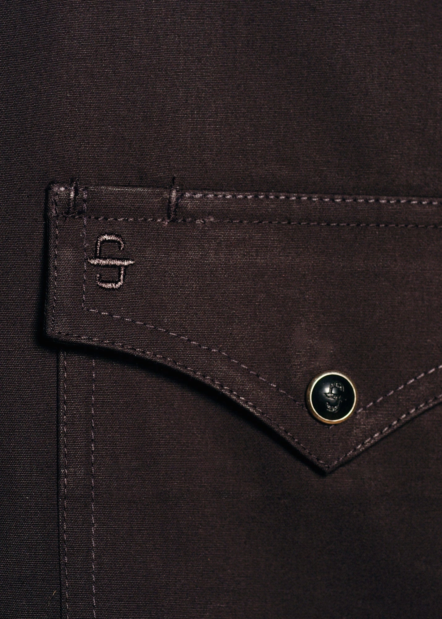 Stetson Mens Black 100% Cotton L/S Solid Poplin Western Shirt All-Weather Ready