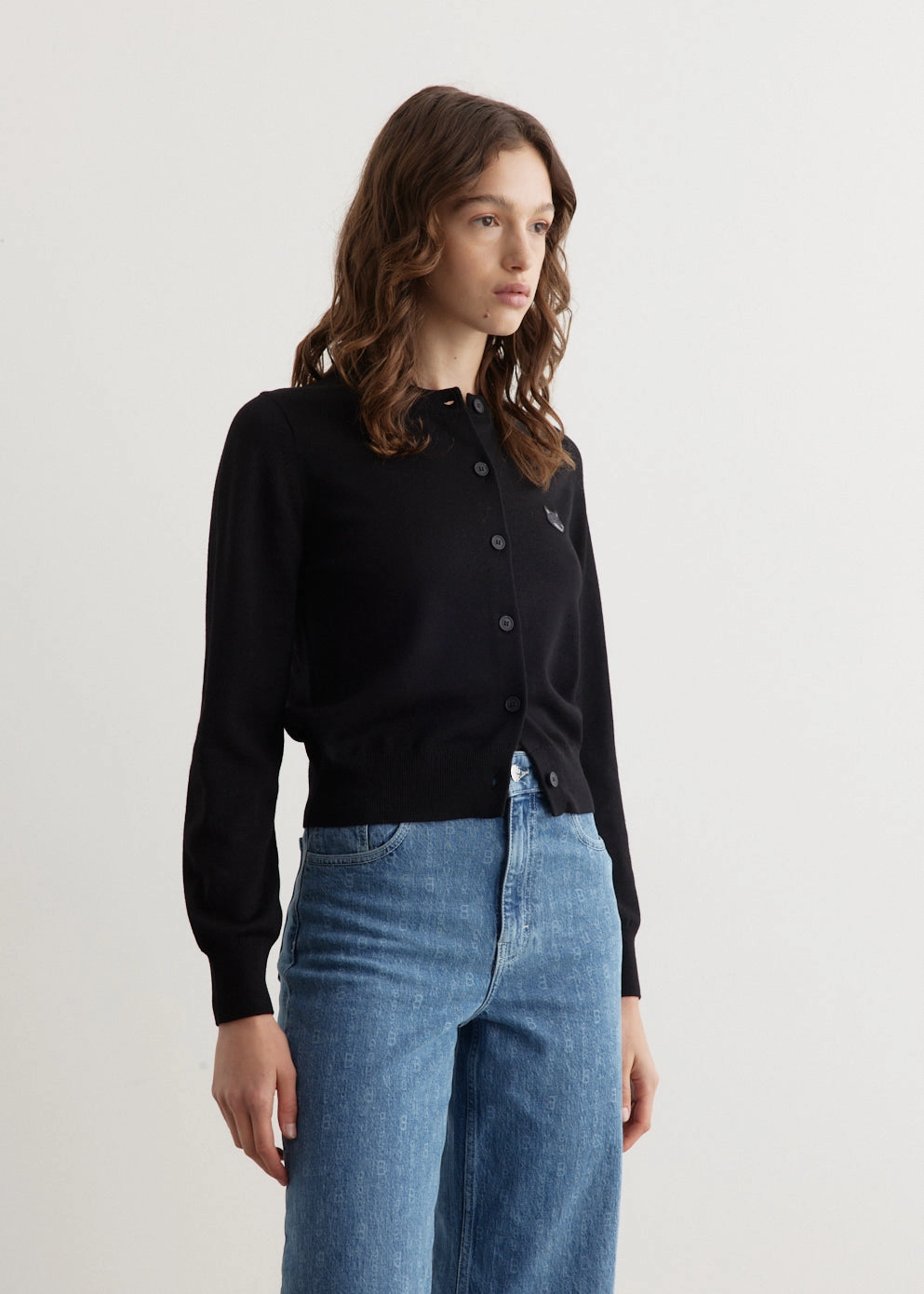 Loopwheel Construction Bold Fox Head Patch Regular Cardigan