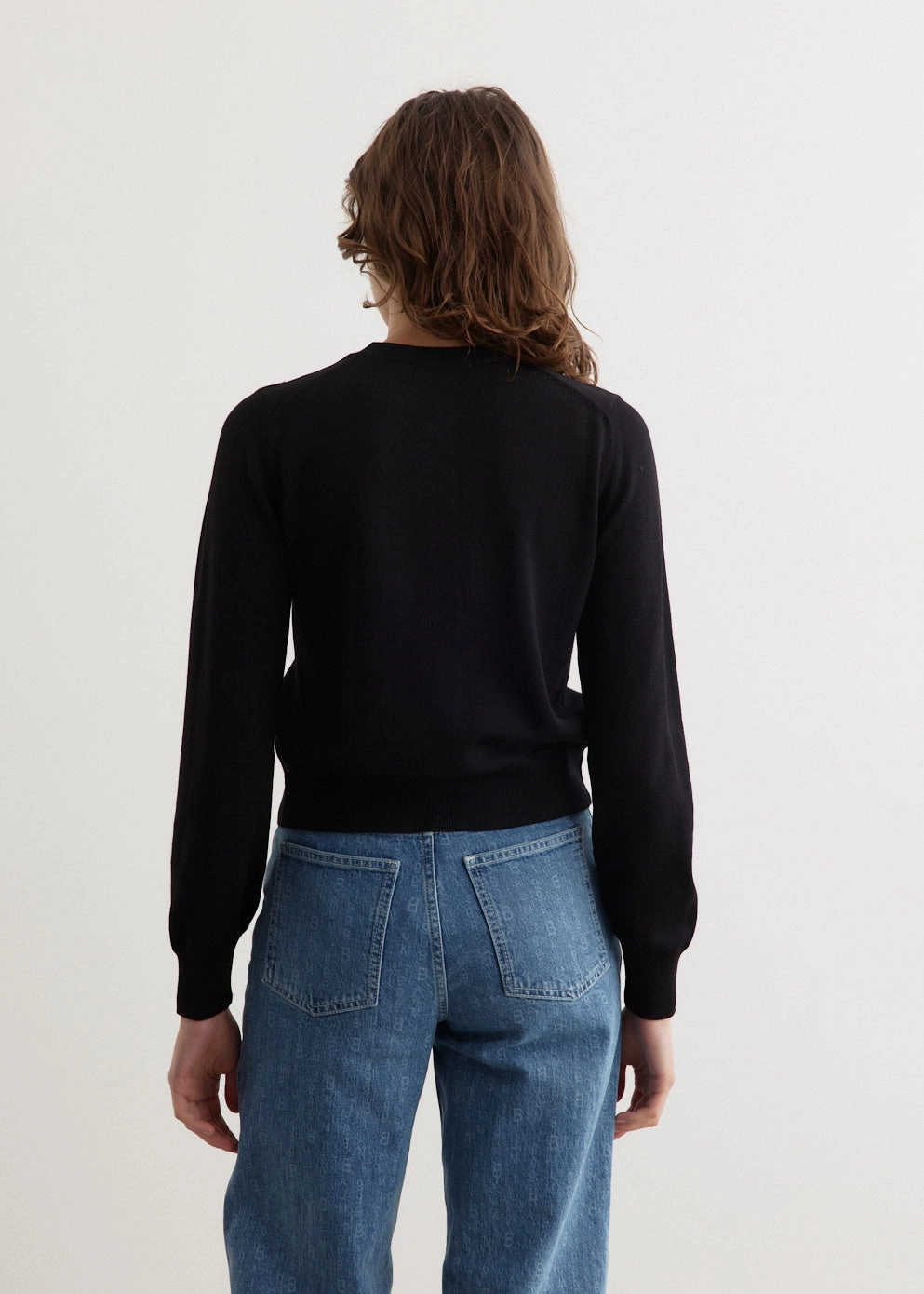 Bold Fox Head Patch Regular Cardigan NonIrritating Seams