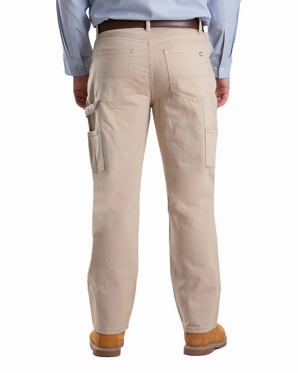 Berne Apparel Mens Heartland Flex Carpenter Sand Cotton Blend Jeans Go-To Choice