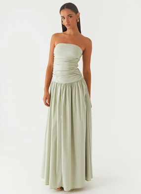 Carmel Maxi Dress - Sage Sustainable-Lining Spring Flow