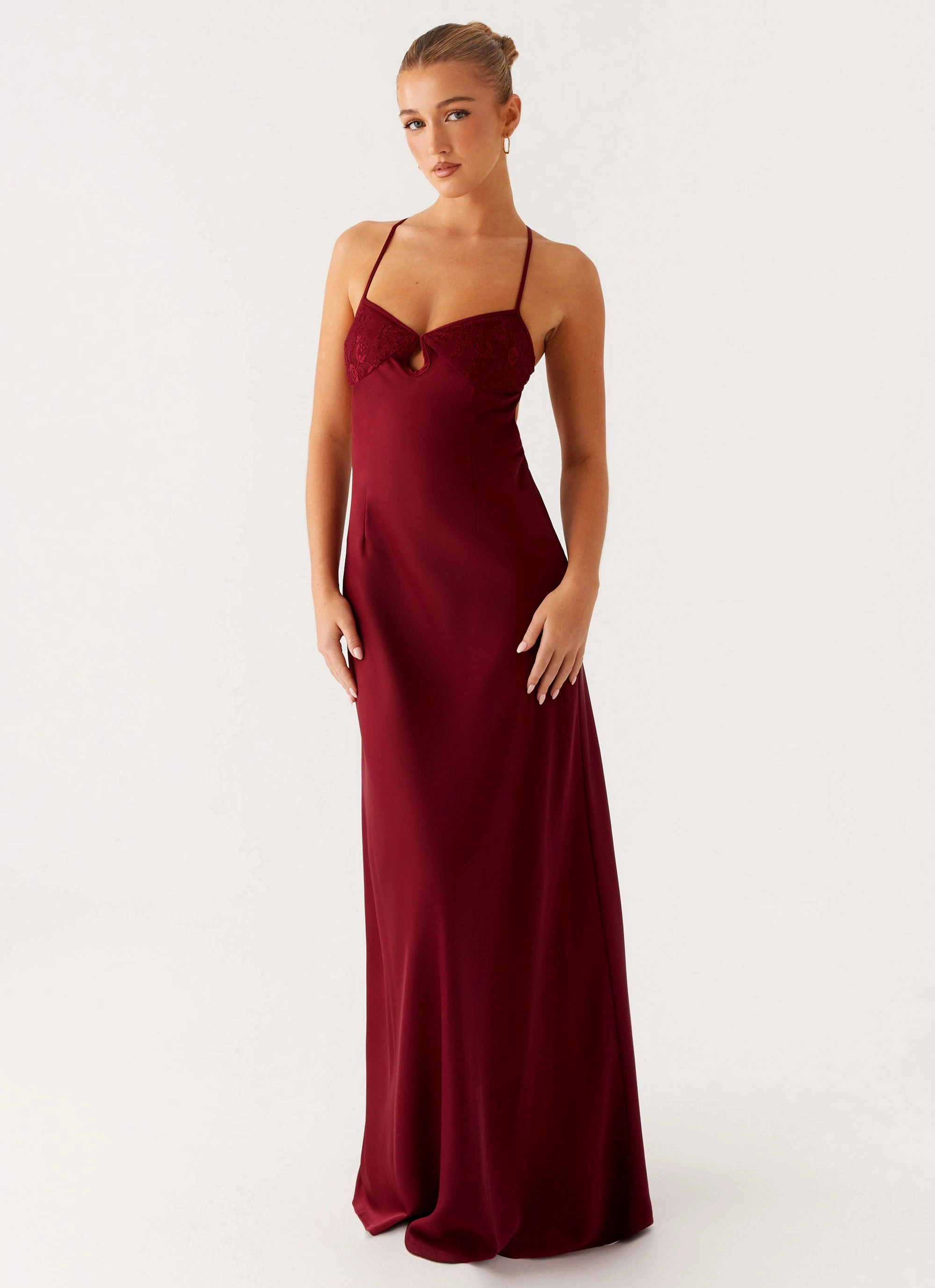 Timeless Style Wear Joanie Maxi Dress - Maroon