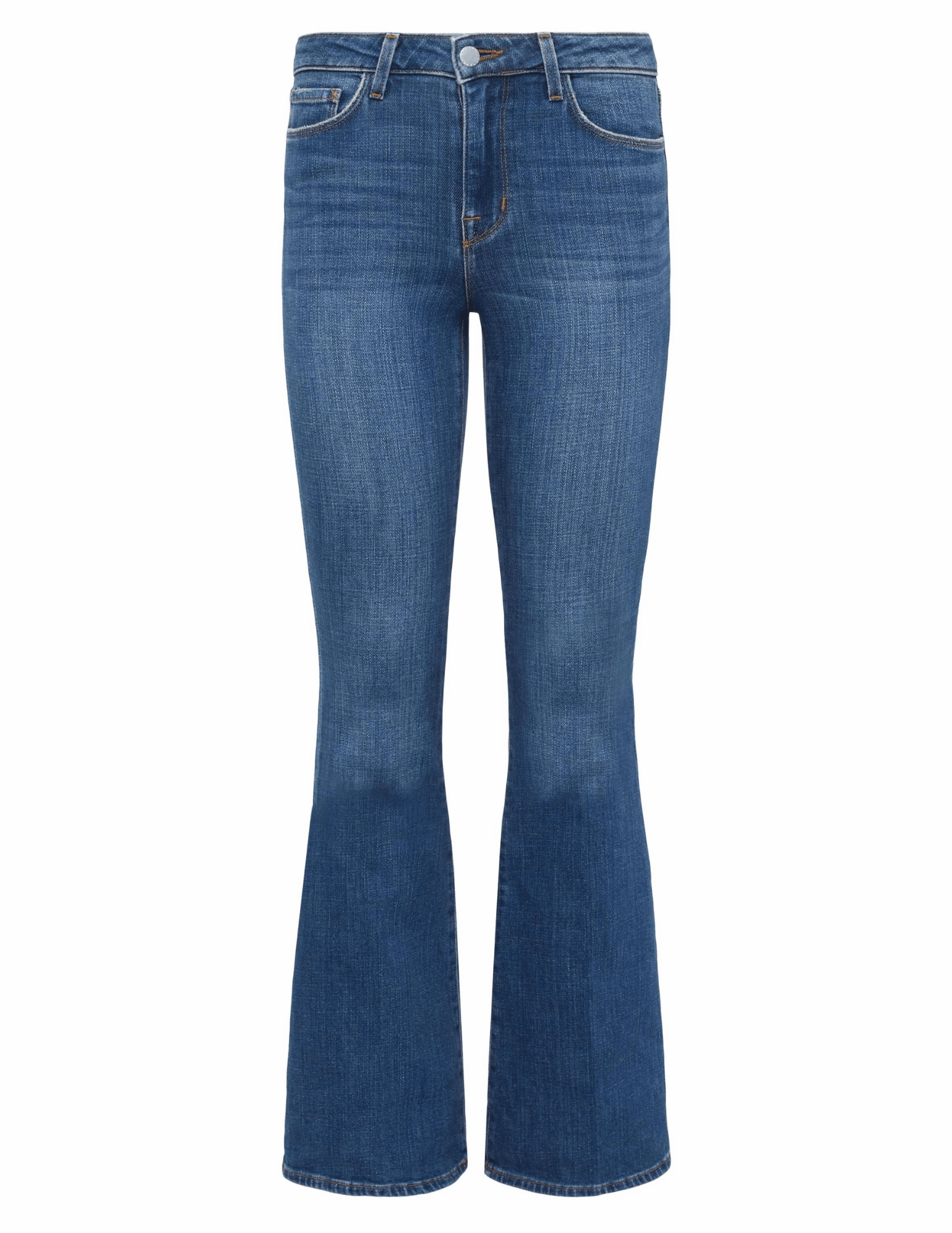 L'Agence Bell High Rise Flare Jean Straight Leg Cool And Clean