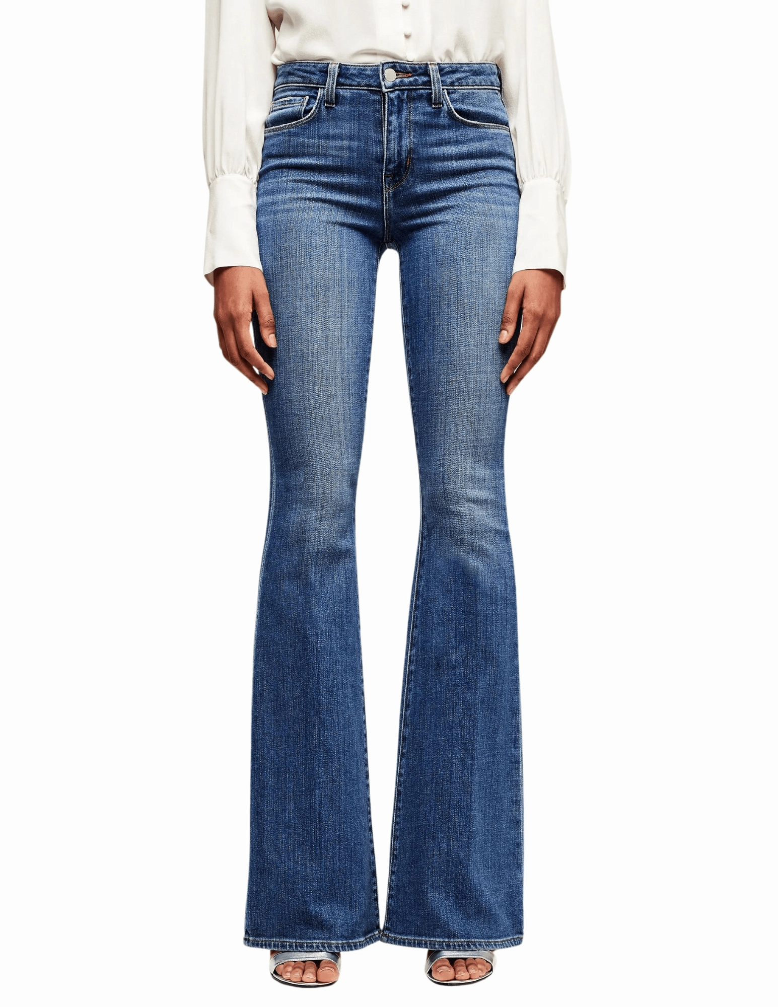 Comfort Stretch Technology L'Agence Bell High Rise Flare Jean