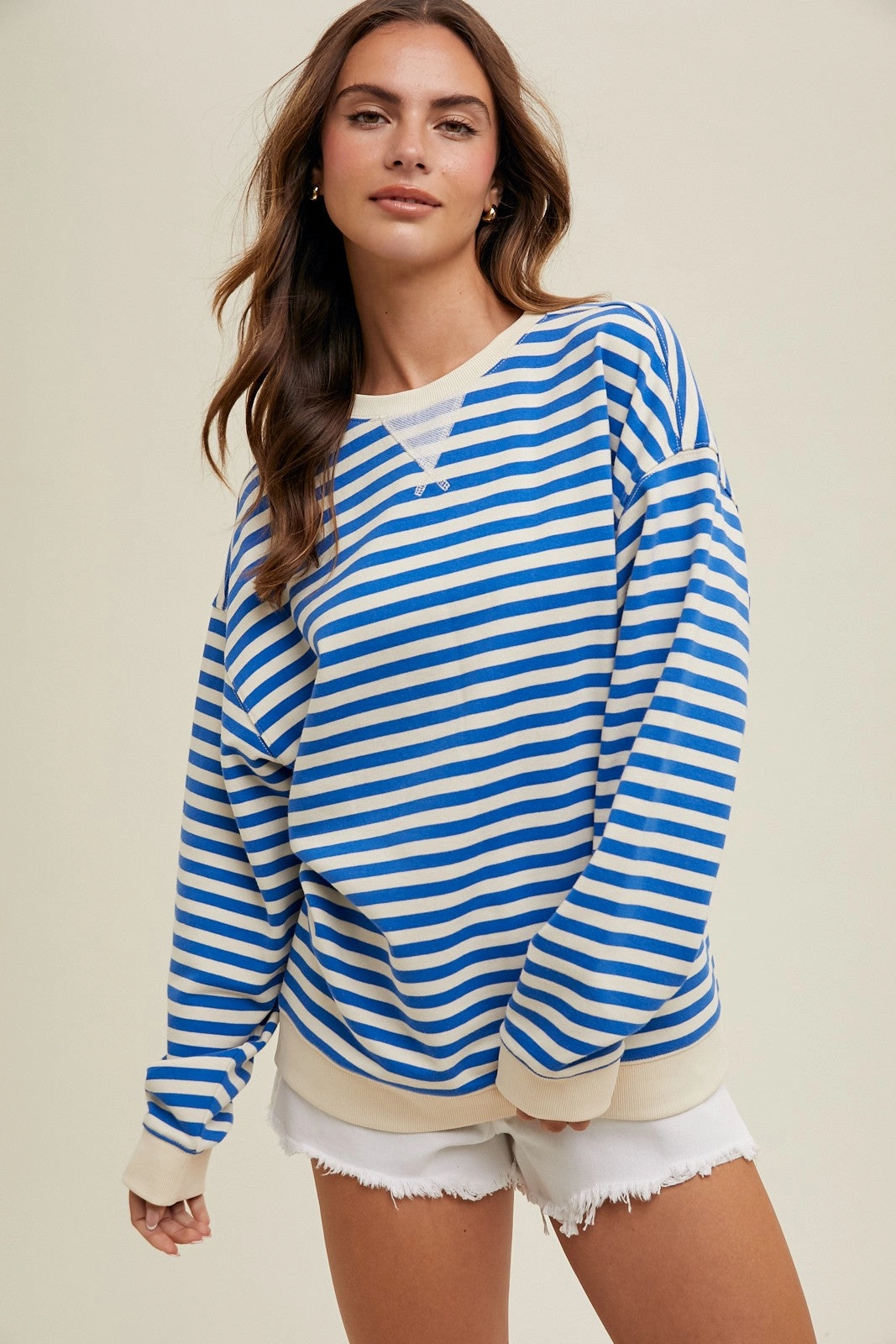Ivy Striped Crewneck Cozy and Soft Stylish Layer