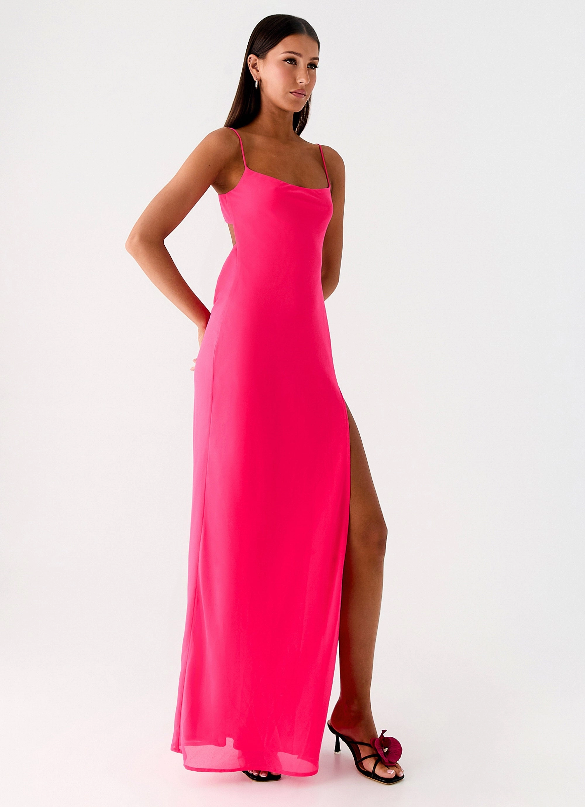 Alouette Maxi Dress - Fuchsia Smart Vibe Handmade