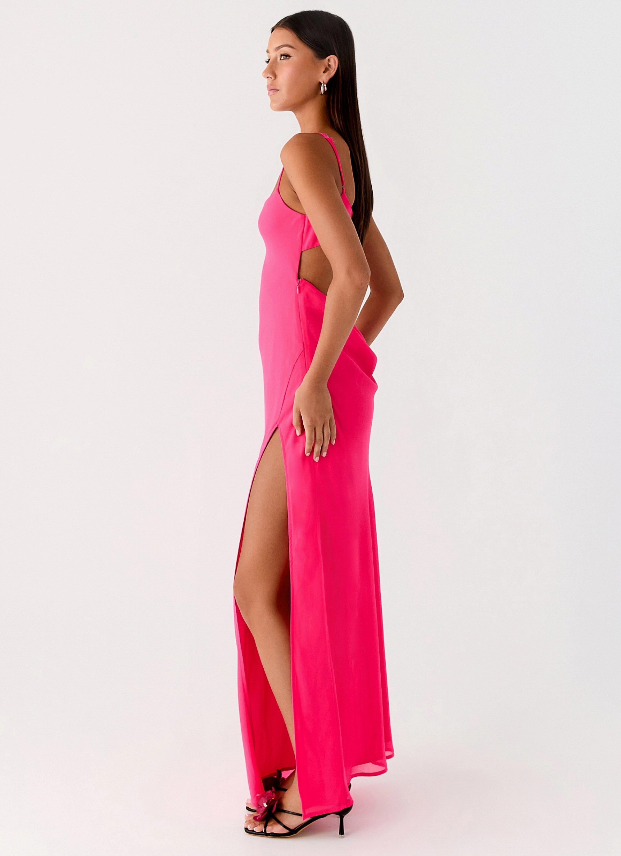 Soft Presence Casual Tones Alouette Maxi Dress - Fuchsia