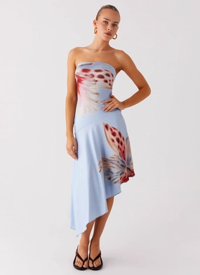 Juliana Midi Dress - Deep Sea Bloom Stretch-Recovery