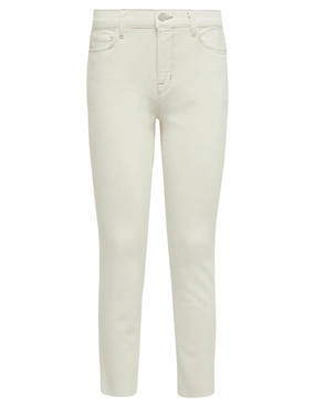 LAGENCE Sada High Rise Cropped Slim Jeans in Macadamia Travel Outfit Relaxed Style Outdoor Enthusiast Evening Stroll
