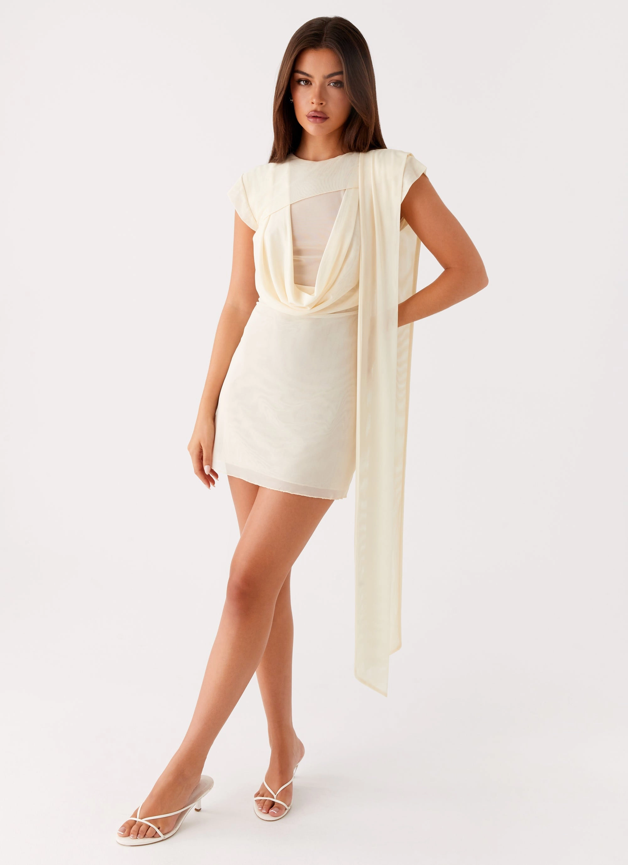 Felipe Mini Dress - Yellow Spring Flow