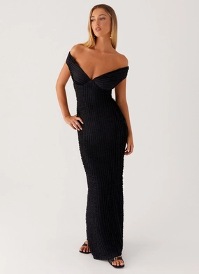 Fresh Texture Chantelle Maxi Dress - Black