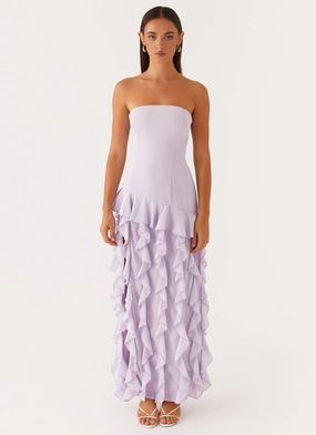 Firefly Maxi Dress - Lilac Coastal Soft Thermal-Lined