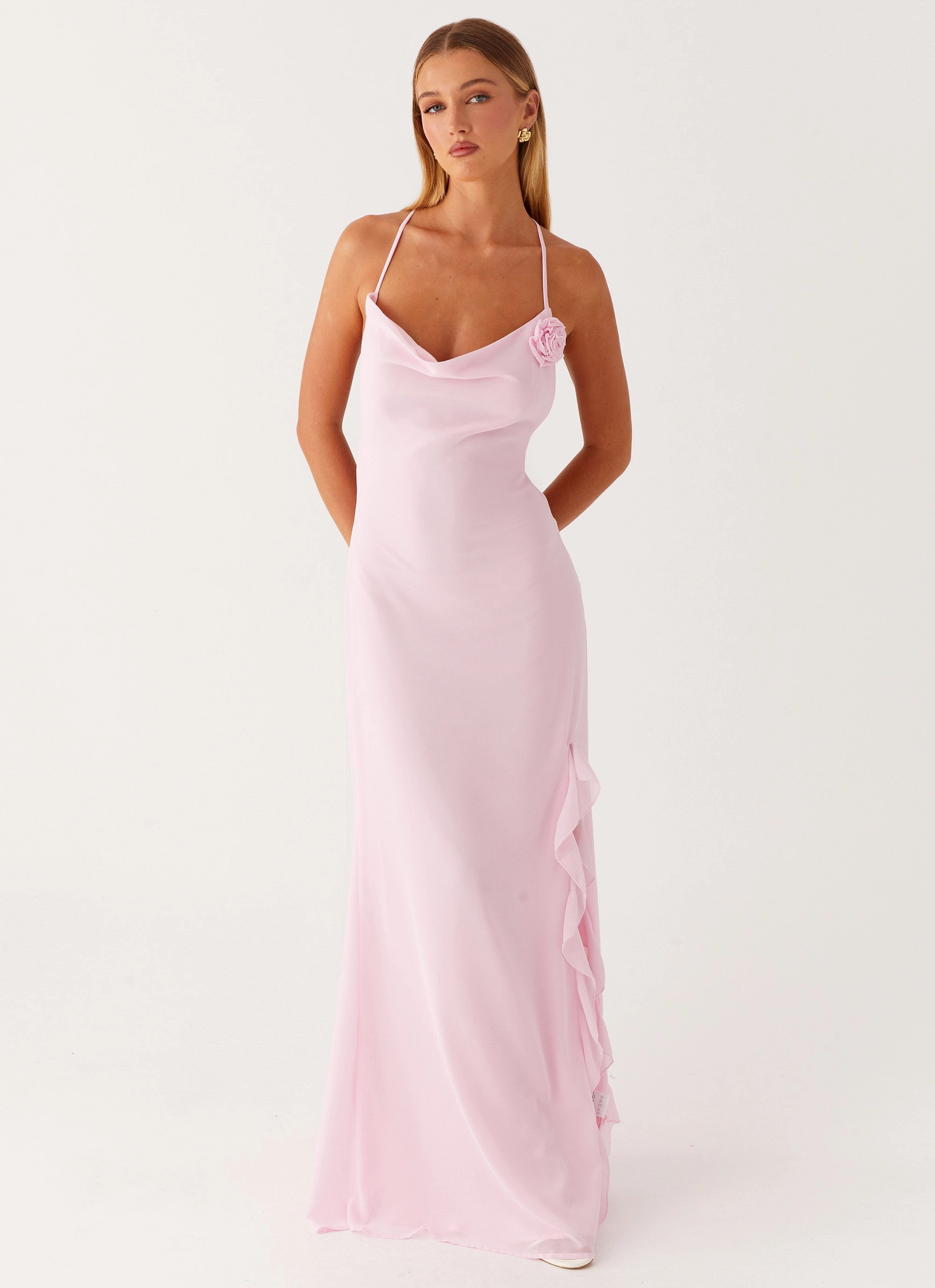 Comfortable Touch Chill Friendly First Class Maxi Dress - Pink