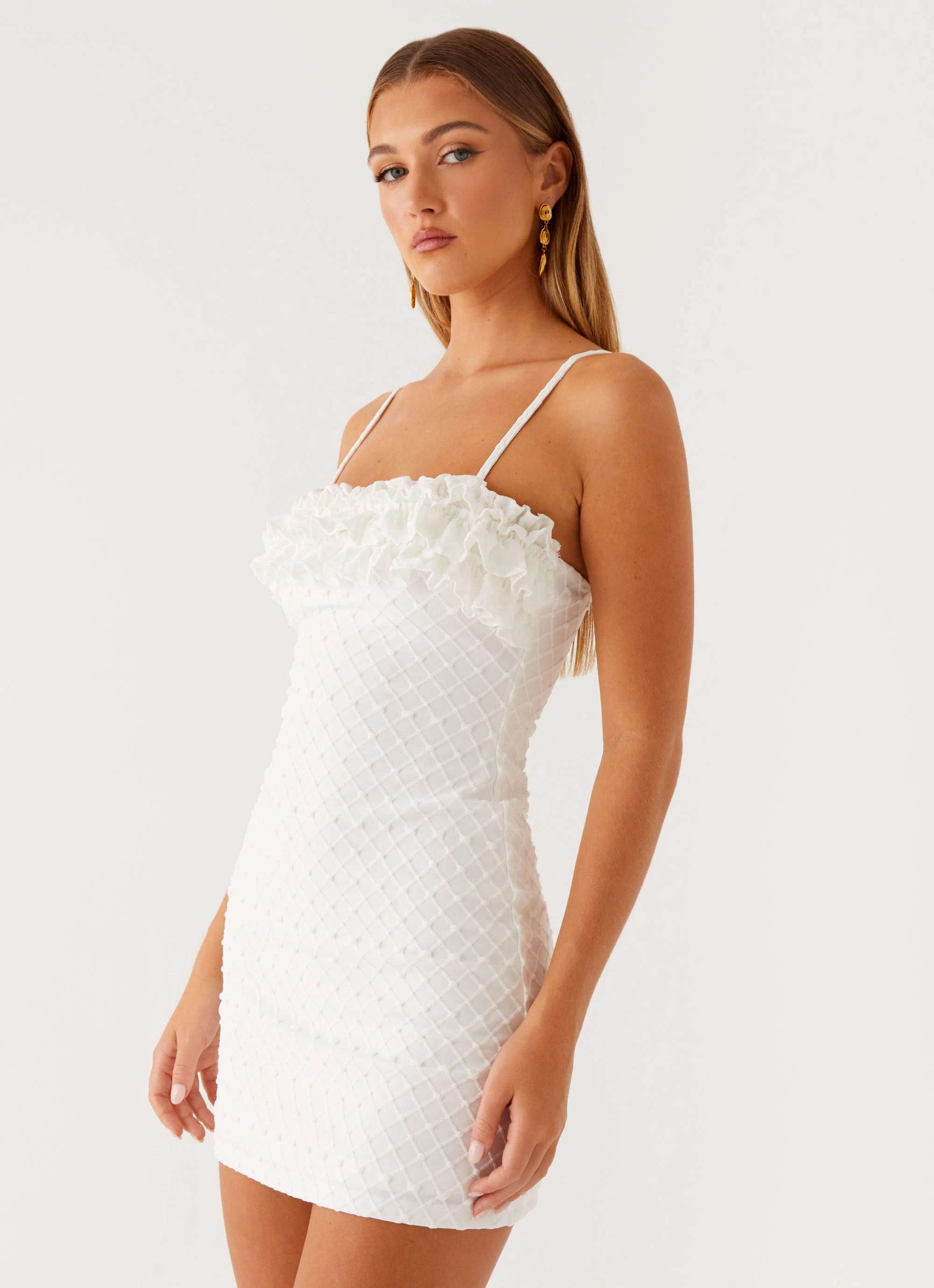 Bowden Mini Dress - Ivory NonChafeSeams