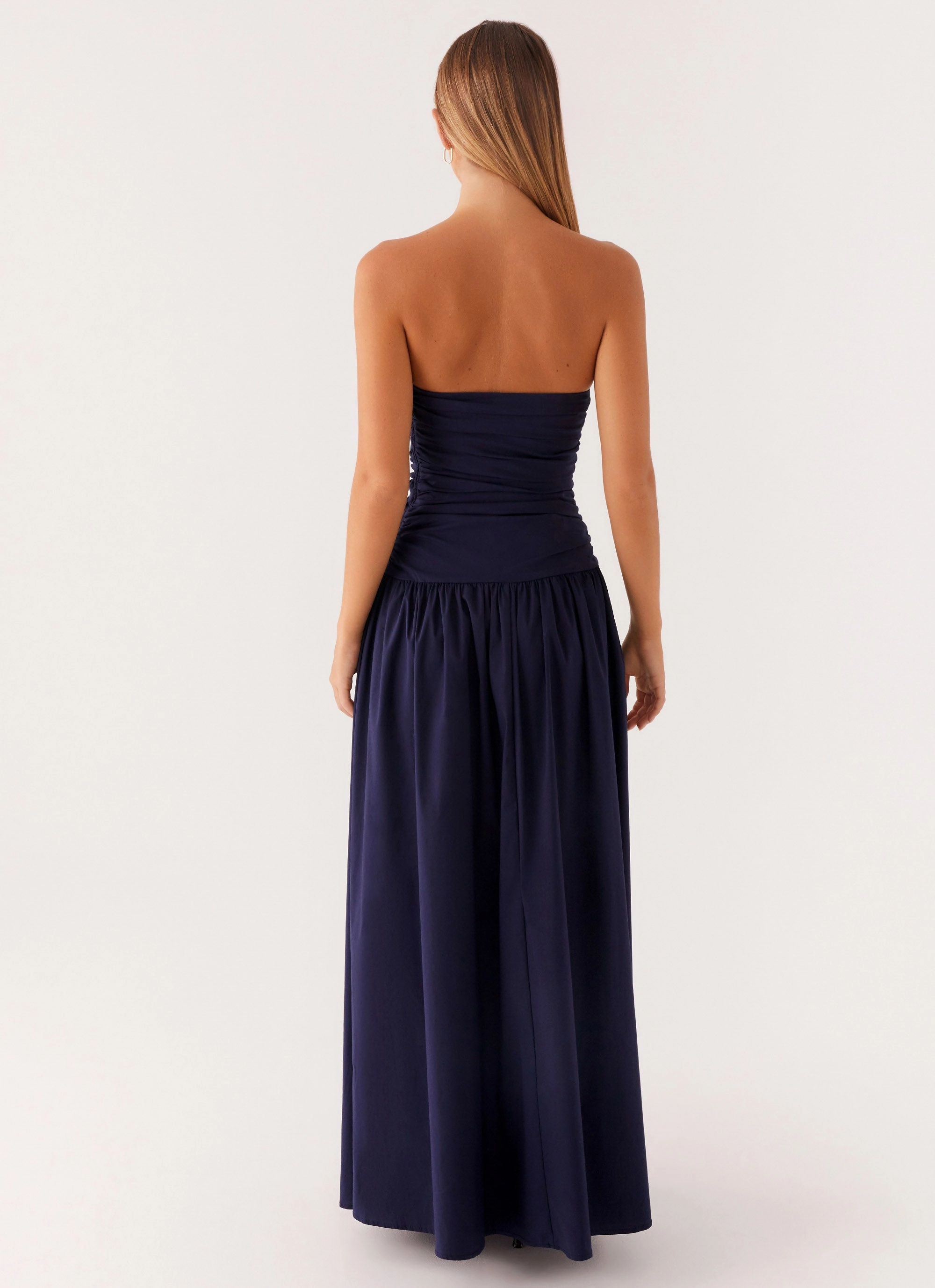 Smooth Vibes Carmel Maxi Dress - Navy