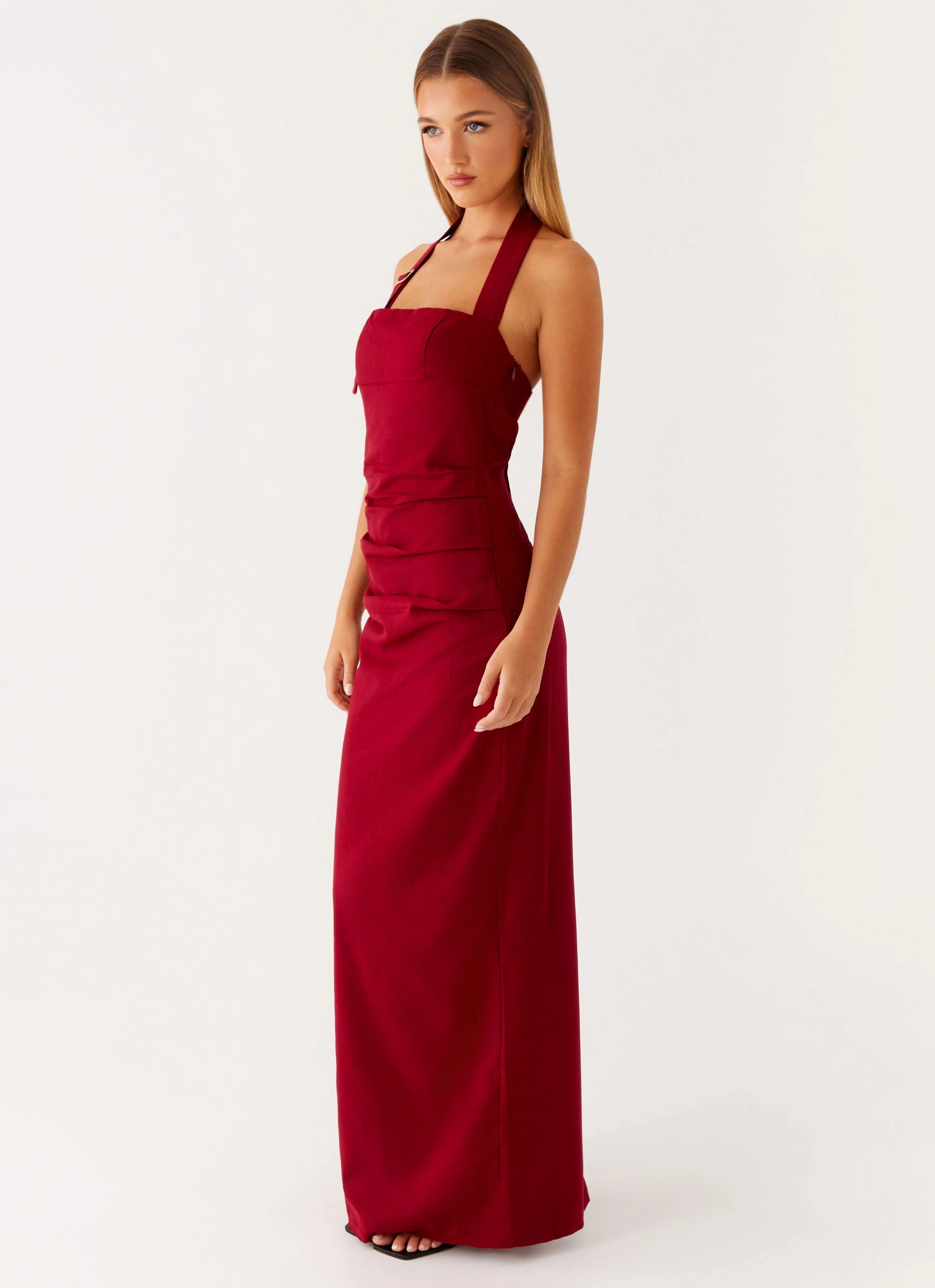 Rumour Has it Maxi Dress - Red Modern Look Mature Glam