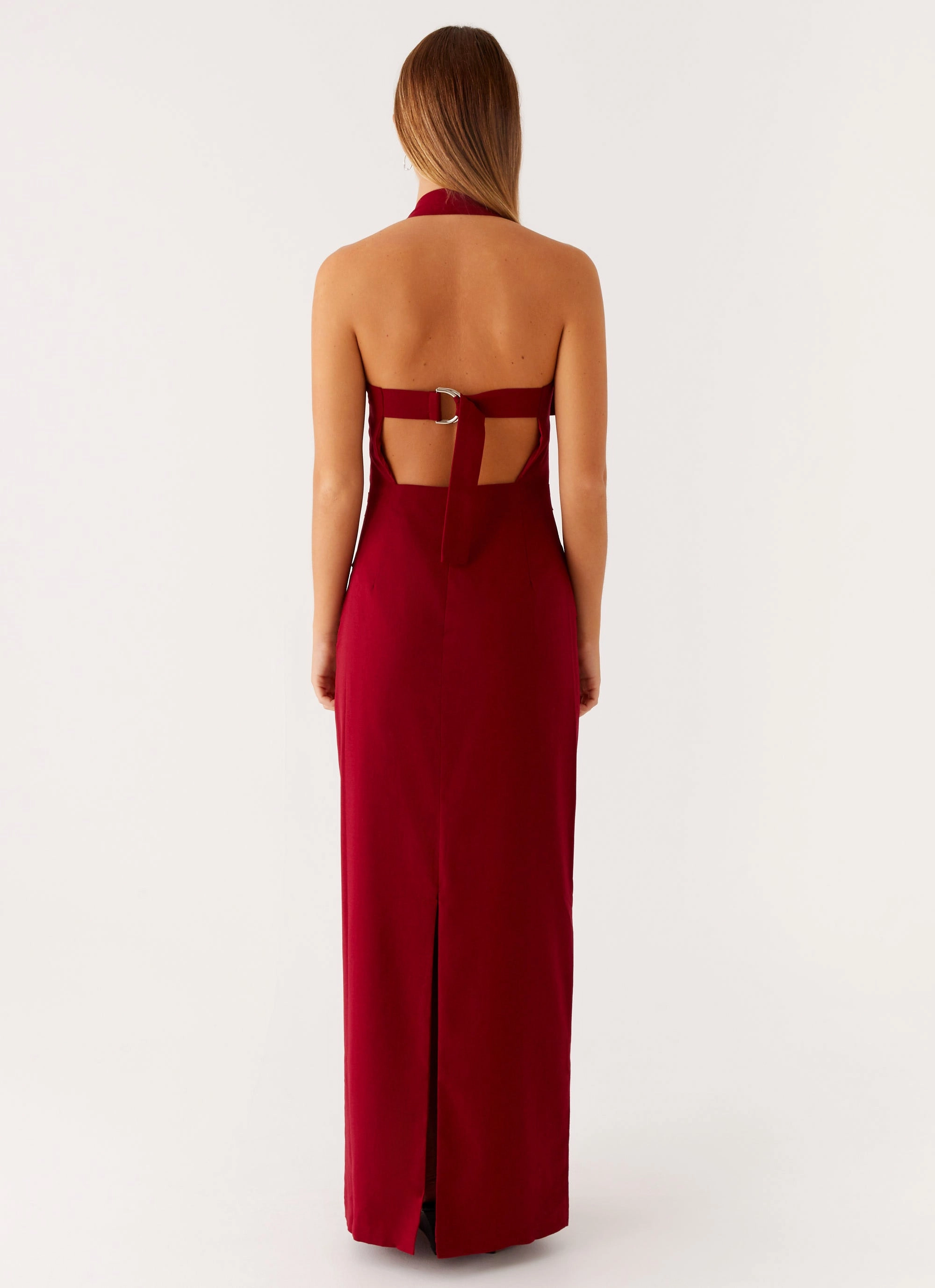 Cozy Feel Rumour Has it Maxi Dress - Red
