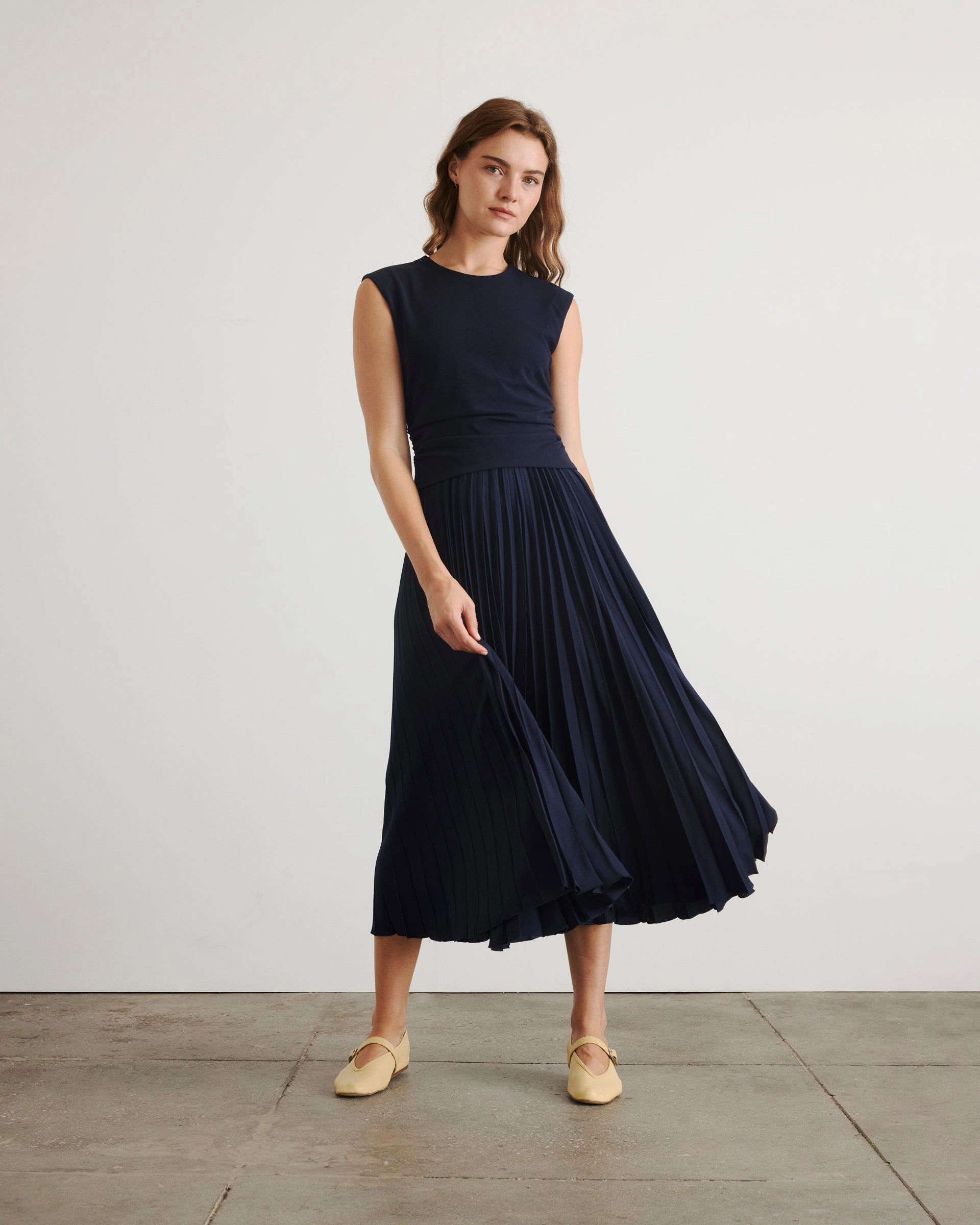 Pearl-Detail Party Floral Carly Dress