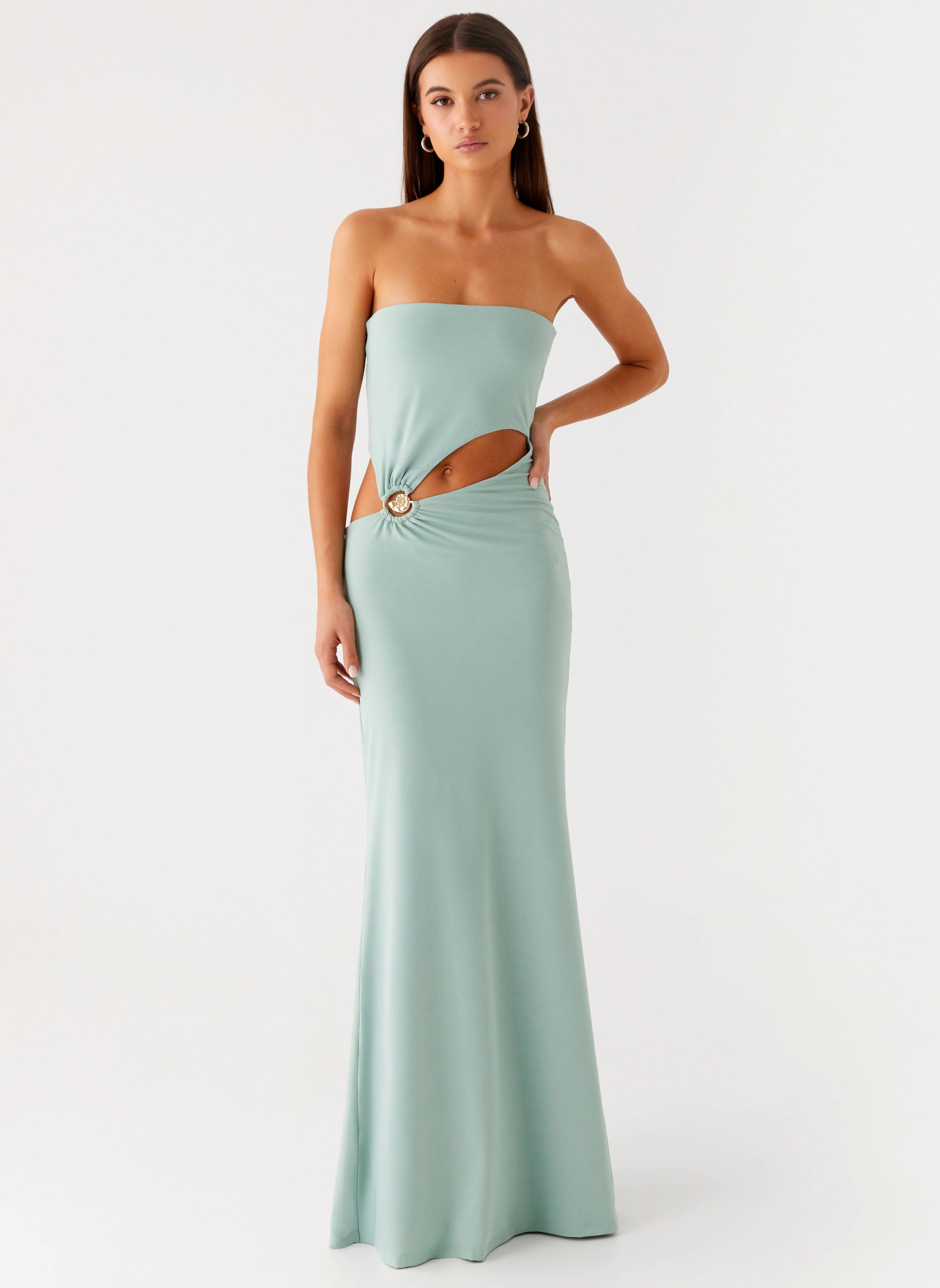 Laurella Maxi Dress - Sage Regular-fit Perfect Comfort Wear