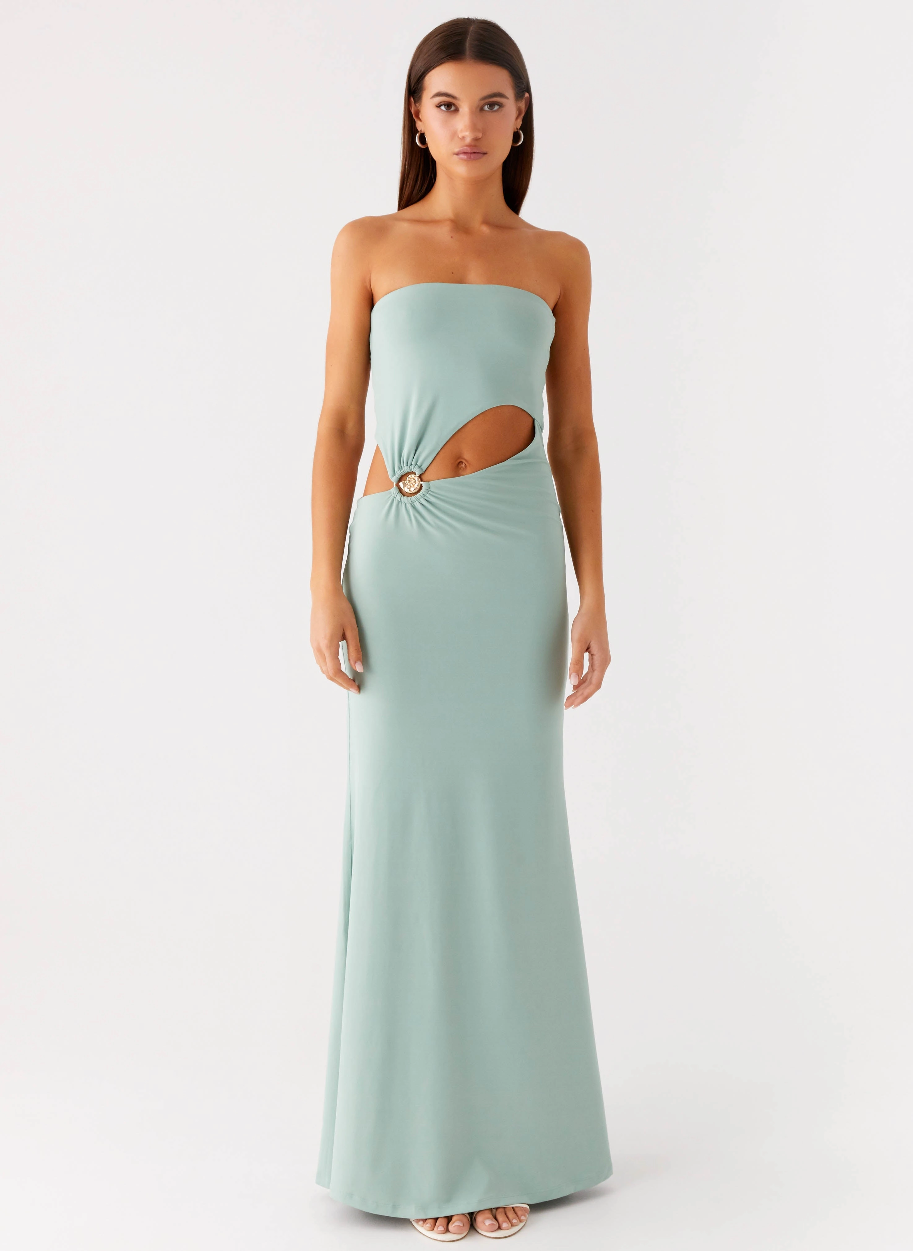 Laurella Maxi Dress - Sage Balanced Tones
