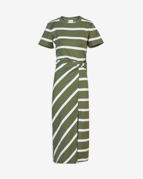 Harmonious Layers Short Sleeve Striped Cody Dress