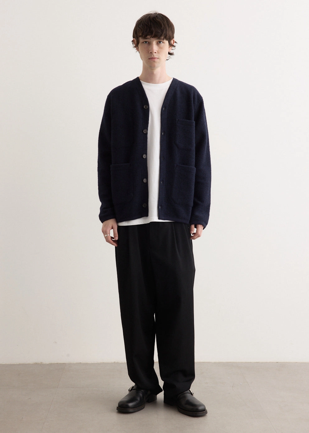 Weatherproof Zippers Layered Collar Fleece Cardigan