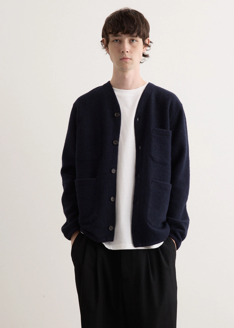 Reused Cloth Easy Comfort Fleece Cardigan