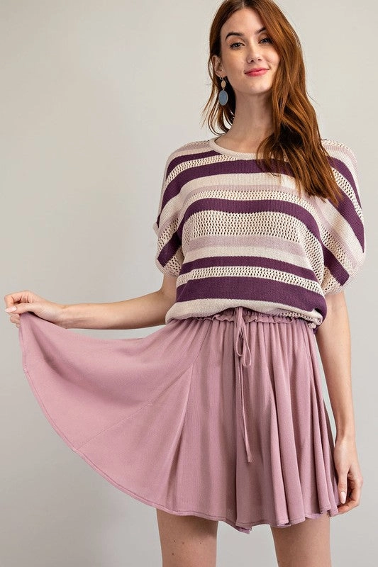 Perfect Comfort Relaxed Vibe Raelynn Rayon Gauze Swing Skirt