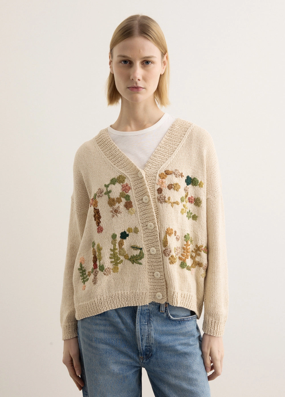 Work Friendly Ventilated Mesh Panels Sunwell Knit Cardigan