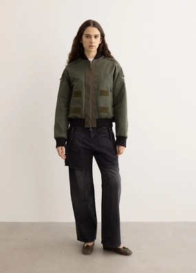 Flight Layered Bomber Jacket Down Filled Stain Resistant