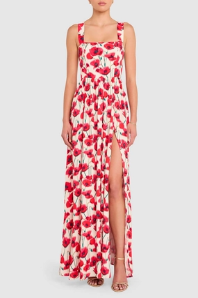 Cozy Design Florence Maxi Dress in Poppy Field