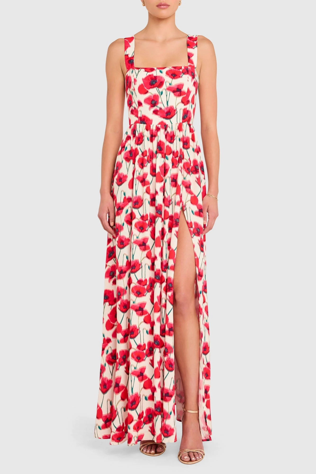 Cozy Design Florence Maxi Dress in Poppy Field
