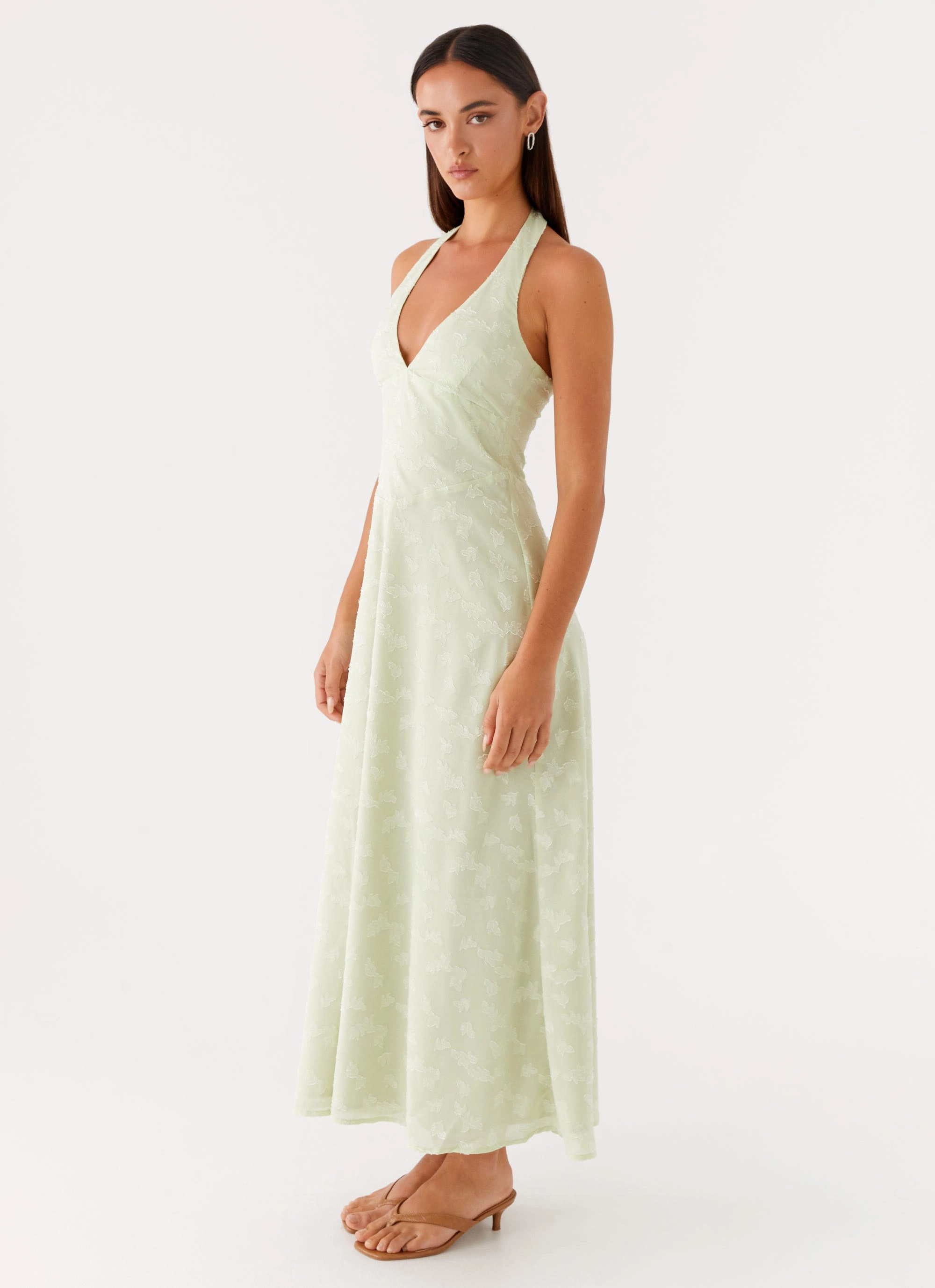 Francesca Midi Dress - Sage Field Fresh Light Blend