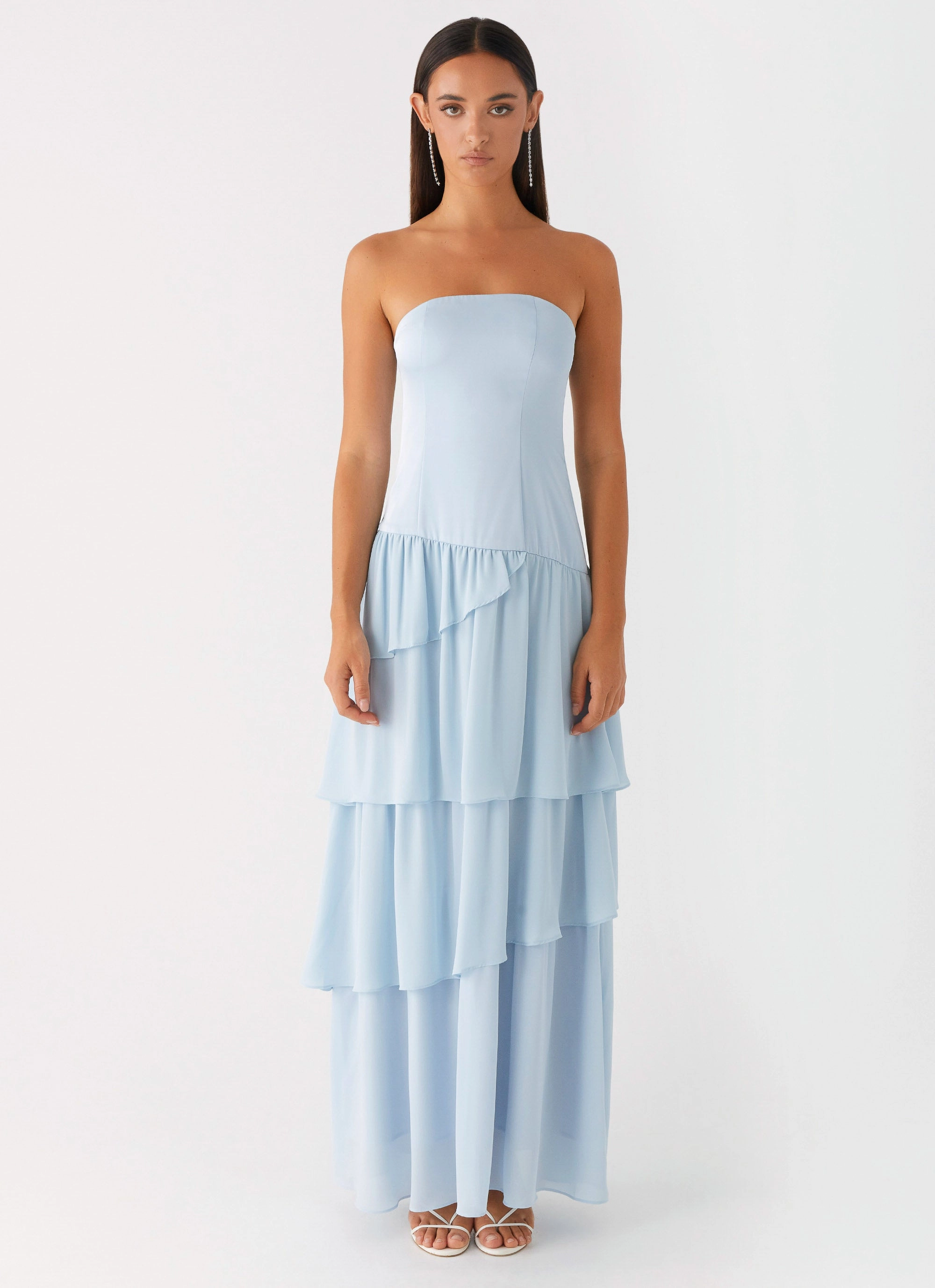 Refined Presence Workwear Our Story Maxi Dress - Pastel Blue