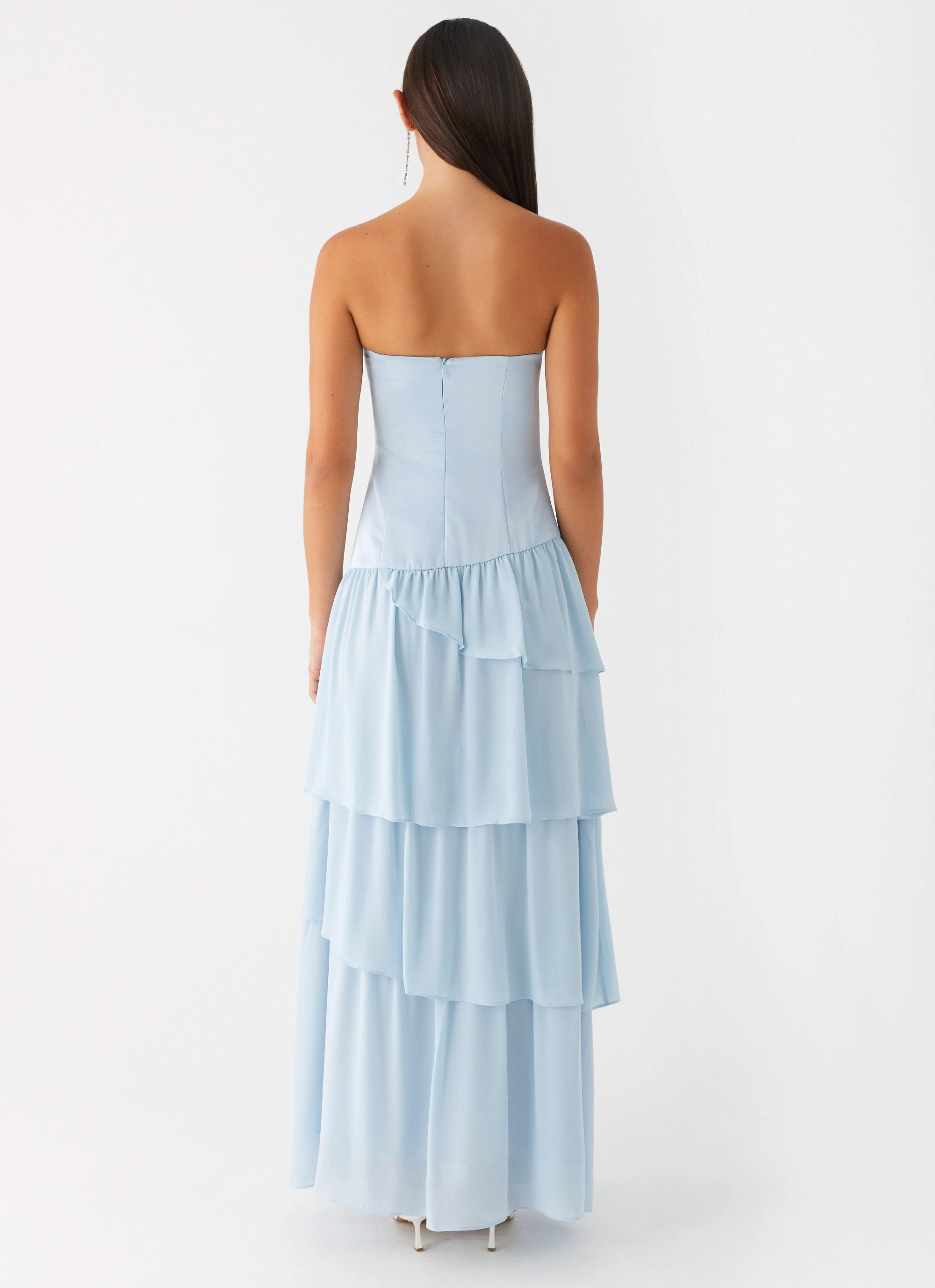 Our Story Maxi Dress - Pastel Blue Polished Wear City Layer