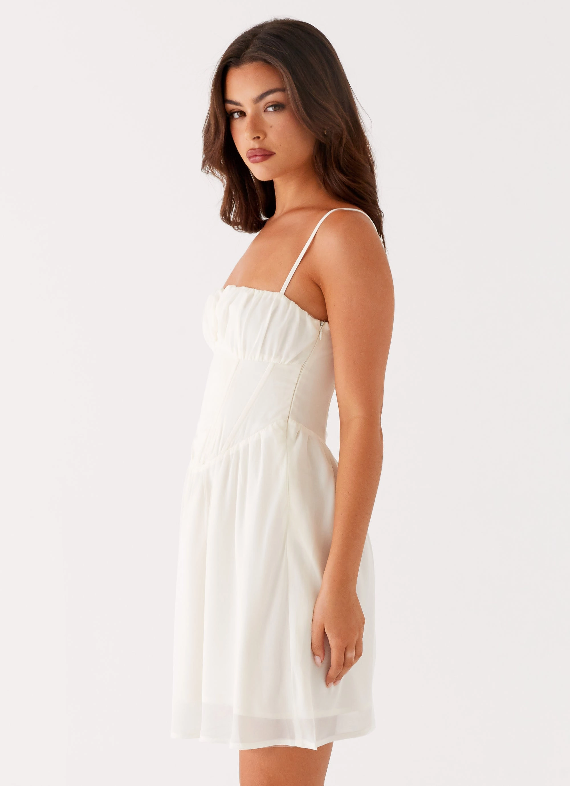 Harmony Mini Dress - Ivory Versatile Look