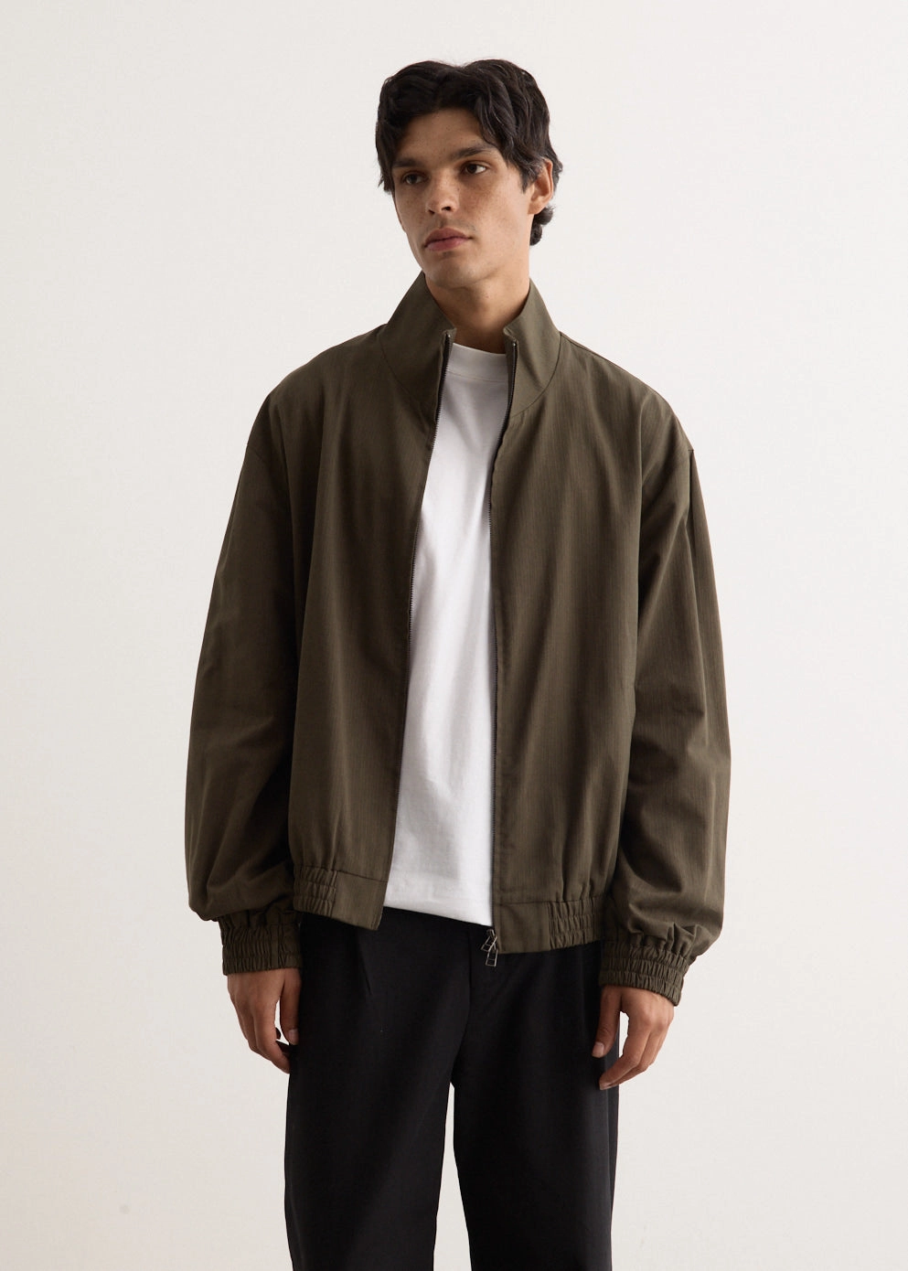 Travel Street Style Outfox Funnel Neck Jacket