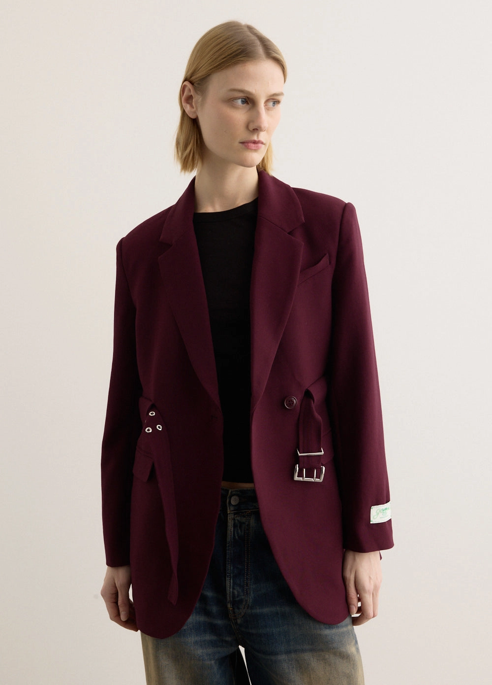 Future Twill Suiting Blazer Adjustable Hood Feature Low Profile Fastening