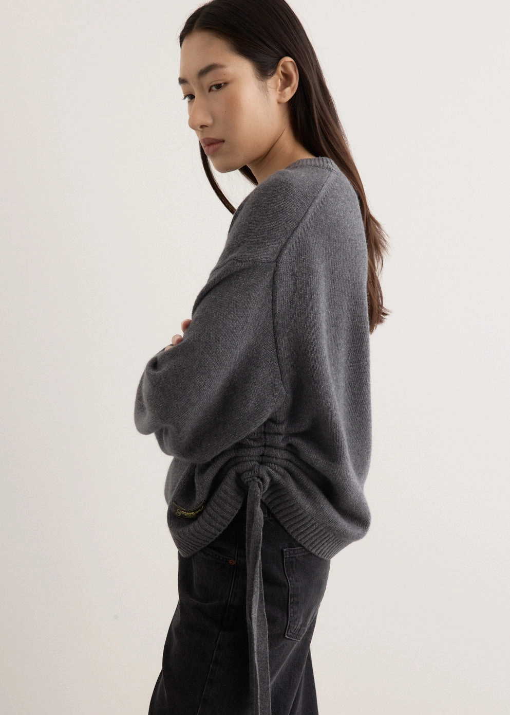 Zero Waste Knitting Future Wool Mix Oversized O-Neck Jumper