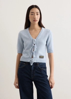 Layering Piece Chilly Days Future Wool Mix Short Sleeve Cardigan