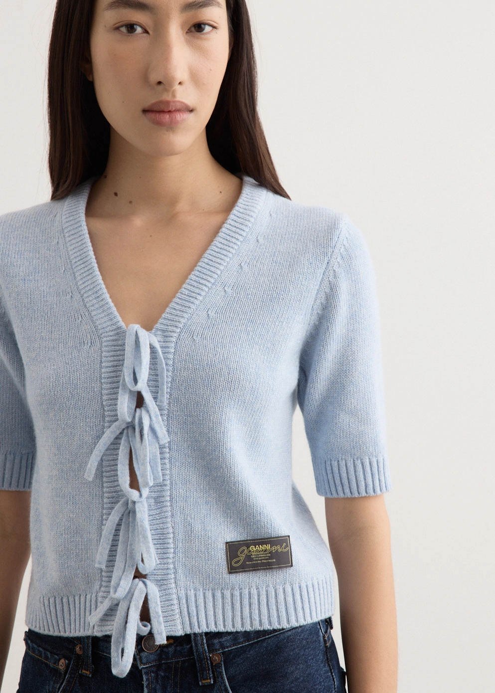 Breathable Material Essential Comfort Future Wool Mix Short Sleeve Cardigan