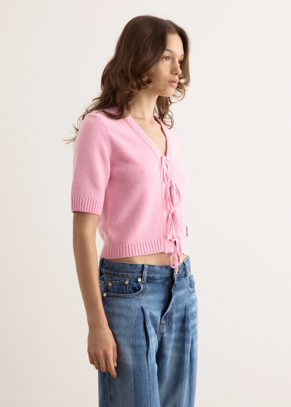 Timeless Feel Future Wool Mix Short Sleeve Cardigan