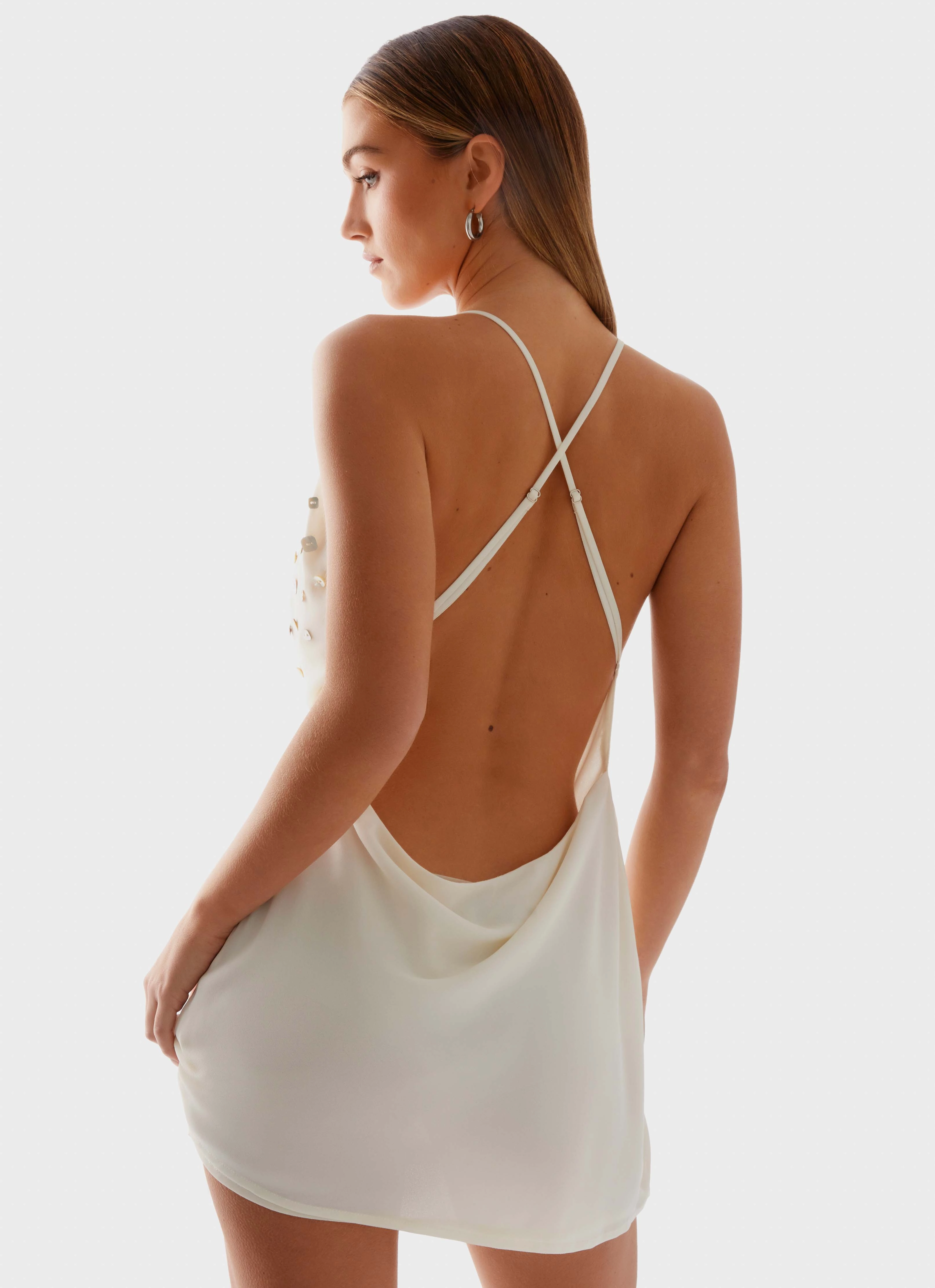 Renegade Feeling Mini Dress - Muted Yellow Romantic Hour