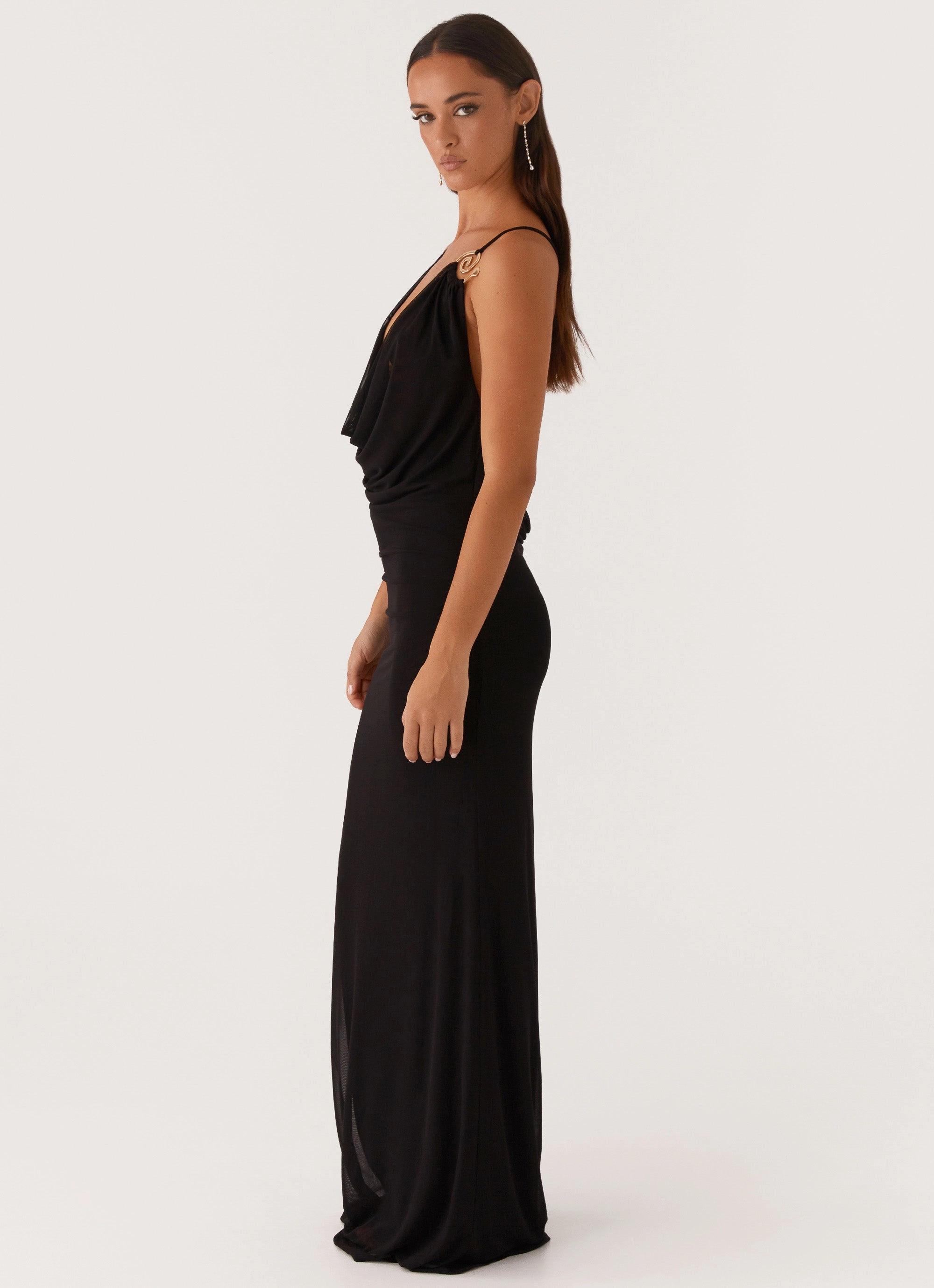 Soft Appeal Scandi Clean Game Player Maxi Dress - Black