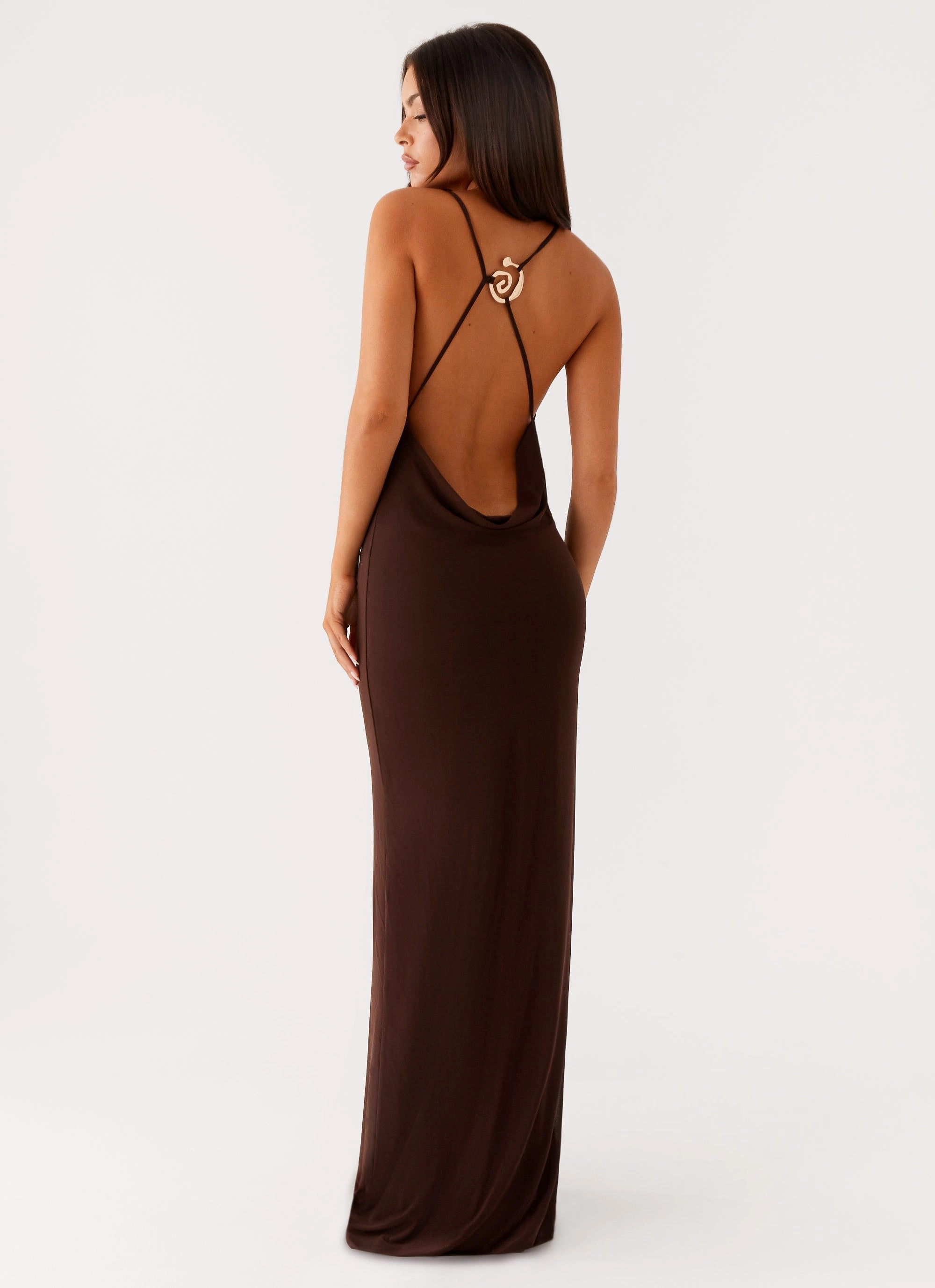 Game Player Maxi Dress - Chocolate Timeless Wearable