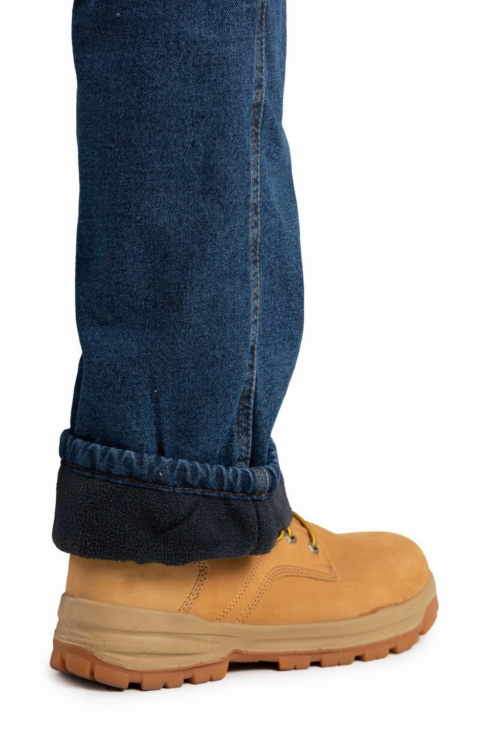 Berne Mens Heartland Fleece-Lined Denim Stone Wash Dark 100% Cotton Jeans Teen Outfit Bold Urban Explorer