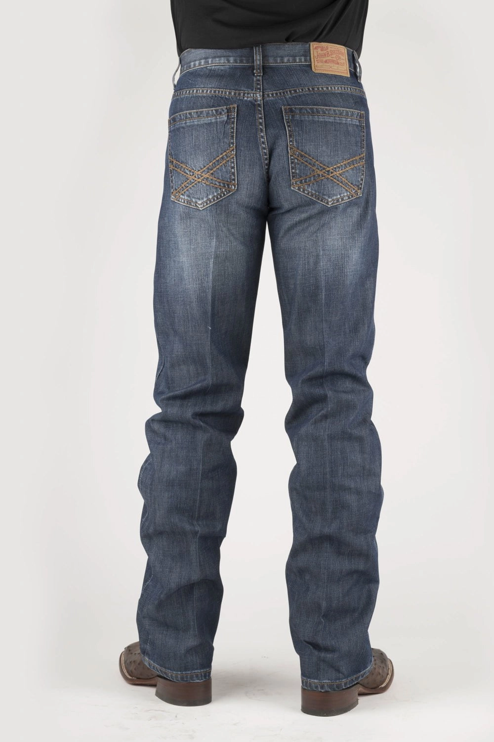 Abrasion Resistant Surface Stetson Mens Blue 100% Cotton 1312 Modern Gold X Jeans